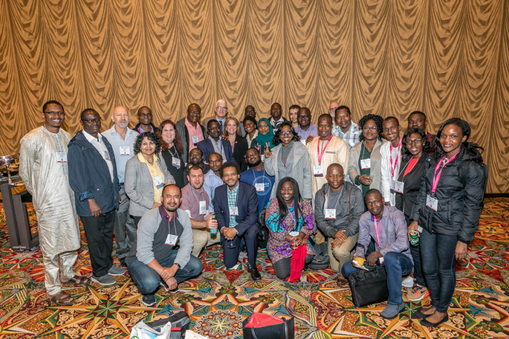 Developing Country Awardees gathered to celebrate their research accomplishments at the 2019 Diversity Reception.