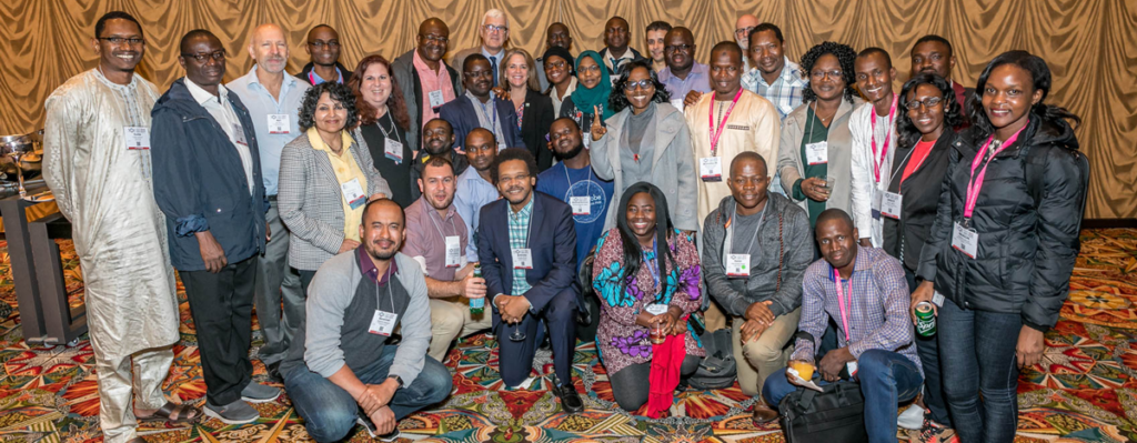 Developing Country Awardees gathered to celebrate their research accomplishments at the 2019 Diversity Reception.