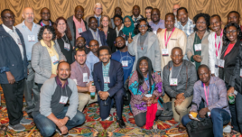 Developing Country Awardees gathered to celebrate their research accomplishments at the 2019 Diversity Reception.