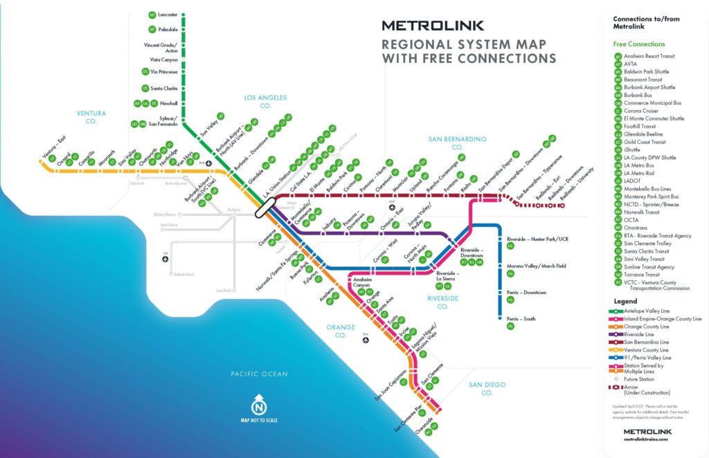 • Metrolink Regional Rail System