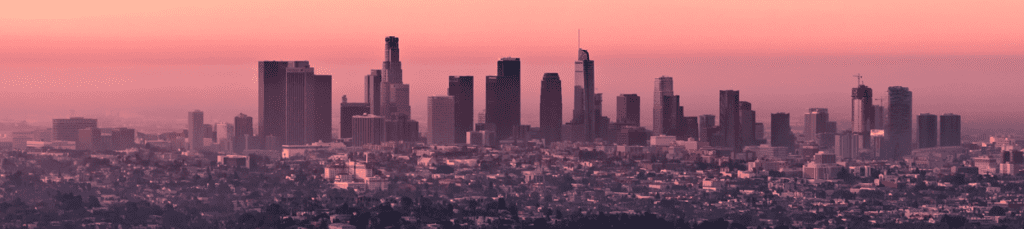 LA Skyline at dawn 