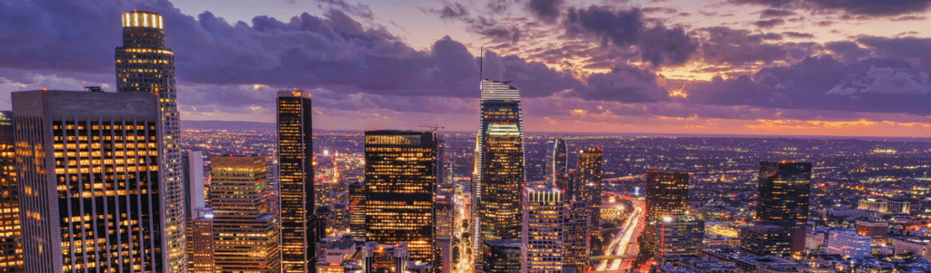 LA Skyline at night 