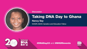 NHGRI DNA Day Presentation Graphic