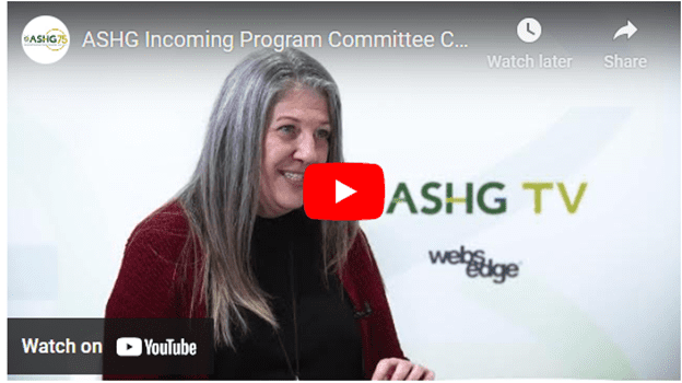 At the American Society of Human Genetics 2023 Annual Meeting in Washington, D.C., ASHG TV sits down with Beth Sullivan, PhD, the Incoming-Chair of the Program Committee. Beth tells us all about what you can expect next year in Denver as well as shares some important dates.