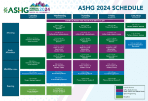ASHG 2024 Schedule at a Glance