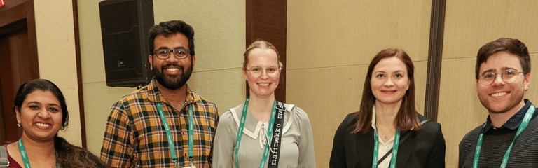 Meeting Attendees at a Reception